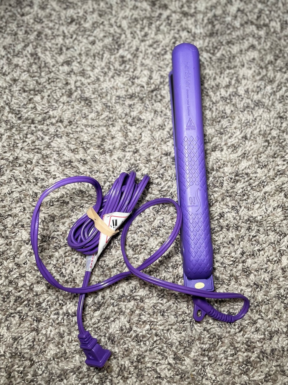 HerStyler Colorful Season Purple Ceramic Hair Straightener Flat Iron